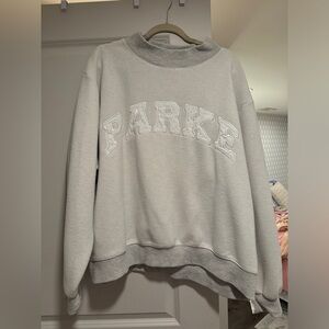 Parke reversed mockneck